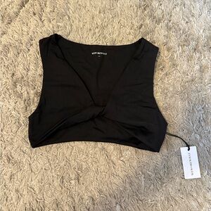 WeWoreWhat front tie sports bra size large
